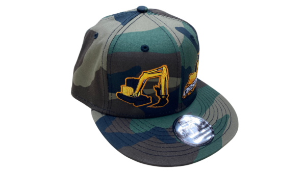 Orschell Excavating YouTube New Era Flat Bill Snapback Hat - Came