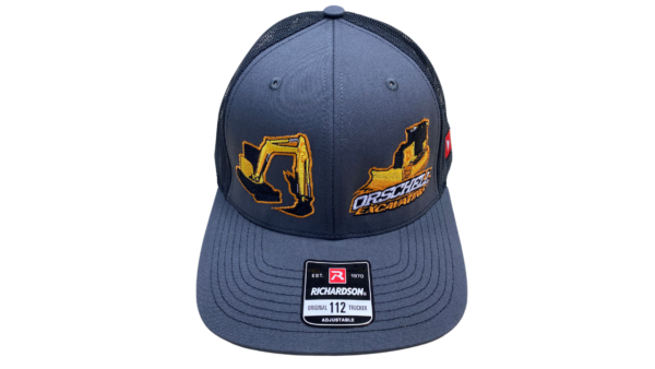 Orschell Excavating Trucker Snapback Hat - Grey/Black