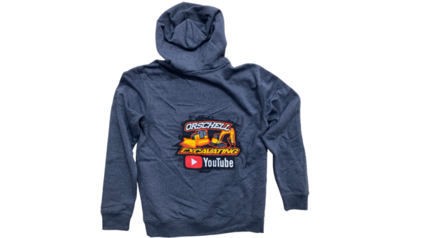 Orschell Excavating Youtube Pullover Fleece Hoody - Charcoal Grey