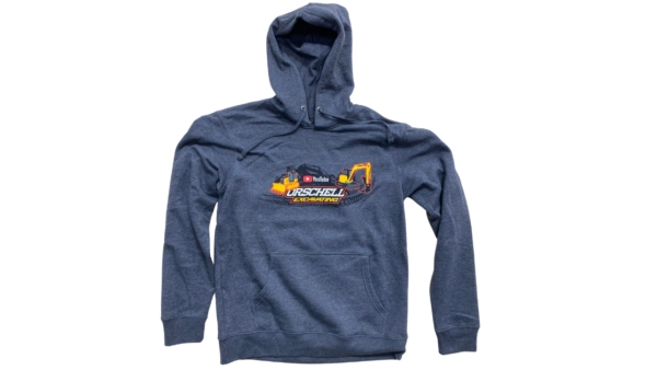 Orschell Excavating Youtube Pullover Fleece Hoody - Charcoal Grey