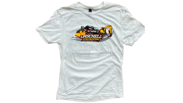 Orschell Excavating Youtube Tee - White