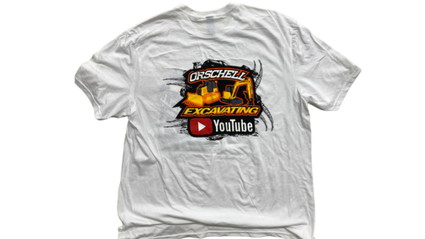 Orschell Excavating Youtube Tee - White